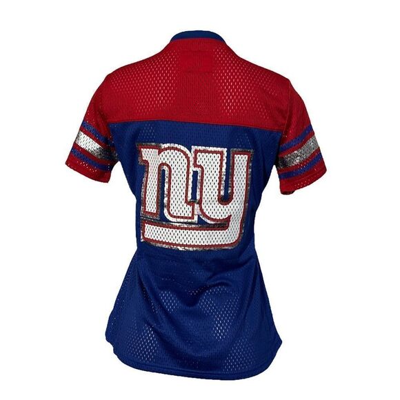 NFL Women's Mesh Short-Sleeve Shirt NY Giants - Picture 2 of 3